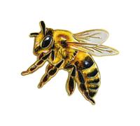 Lapel Accent Brooch Pin with Gold-Tone Outline, Realistic Nature Form, Small 2.8 X 2.5 Cm Pin-Back Decor for Sweater Collar Bag Wear Animal Brooch Lapel Gold Tone Colored Detail Scarf Hat Bag Back