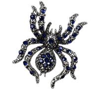 Lapel Brooch Pin Halloween Arachnid Stone-Set Accessory with Alloy Base for Dresses, Coats, Hats and Bags Arachnid Brooch Stone Set Costume Pin Gothic Lapel Ornament Coat Accessory Hat Bag Decoration