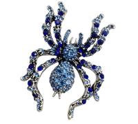 Lapel Brooch Pin Halloween Arachnid Stone-Set Accessory with Alloy Base for Dresses, Coats, Hats and Bags Arachnid Brooch Stone Set Costume Pin Gothic Lapel Ornament Coat Accessory Hat Bag Decoration