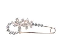 Lapel Brooch with Firm Safety Lock, Rhinestone Flower Breast Pin | Nature Design Style, Withstand Tension to Fix Clothes Elastic Waist, Not Easy to Fall Off, Fresh Look