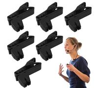 Lapel Clip - 6pcs Microphone Replacement Tie Clamp, Durable Fastener, Secures Audio Devices with Firm Grip Design | Suitable for Stage Performances Lectures Recording Vlogs