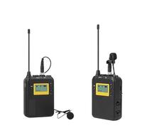 Lapel Lavalier Mic Wireless Microphone Professional DSLR Camera Mobile Phone Transmitter Kit For Video Recording(2TX 1RX)