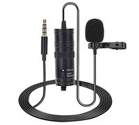 Lapel Lavalier Microphone, Lightweight Portable All-round High-fidelity Mic Head, for Interview Recording Audio Video Production Voice Conference