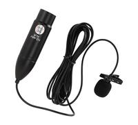 Lapel Microphone, 48V Phantom Power Omni Directional Noise Reduction 3 Pin XLR Mono Lapel Mic Lavalier Mic Wired Lavalier Microphone with Lavalier Microphone for Recording