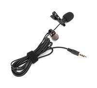 Lapel Microphone, Lavalier Microphones with Earphone to Record Short Video 2 in 1 Wired Mini Portable Lapel Mic Clamp/Holder On 3.5mm Pick Up (Microphone + headphones)