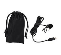 Lapel Microphone Omnidirectional Clip On Lavalier Microphone Type C for ONE X2 X3 Omnidirectional Clip On Lavalier Microphone with Shielded TPE Cable Type C Connector for Action