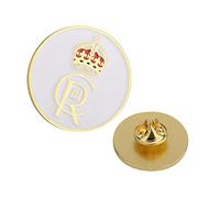Lapel Pin Badge Metal Brooch King's Birthday Parade 2025 for Suit Dress Coat Blazer British King Memorial Commemorative London Souvenir Gifts For Men Women Kids Adult,(30mm, White & Gold, 500pcs)