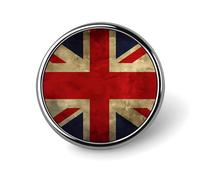 Lapel Pin Brooches Fashion Brooch Pin Cute Button Badges British Flag Round Button Pins Enamel Pins Metal Pinback for Hat Shirt Clothing Bags Decoration