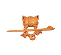 Lapel Pin - Corsage with Animal Pattern, Decorative Pins, To Be Worn On A Sweater, Scarf, Coat, Jacket Shawl Collar At A Banquet or a Banquet, Se référer au descriptif, Wooden