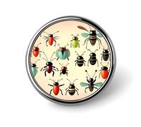 Lapel Pin for Men Brooches And Pins for Women - Chef Pizza Round Metal Badge for Shirts, Jackets, Hats | Durable Fashion Accessory & Gift for Men, Women, Events, Cartoon small Animal, Circular