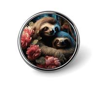 Lapel Pin for Men Brooches And Pins for Women - Sea Shell Treasures Round Metal Badge for Shirts, Jackets, Hats | Durable Fashion Accessory & Gift for Men, Women, Events