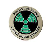 Lapel Pin For Men - Forget Lab Safety I Want Superpowers Enamel Pin - Light Clear Writing Funny Enamel Pins Cute For Science Fans, Woman Girl
