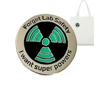 Lapel Pin For Men - Funny Forget Lab Safety I Want Superpowers Quote Badge, Stylish Enamel Accessory With Bright Colours, Trendy Suit Jacket Brooch And Backpack Flair, Science Humour Gift Idea,