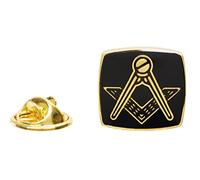 Lapel Pin - Masonic Freemason Compass and Square Lapel Pin Badge For Jacket