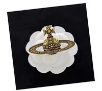 Lapel Pin Rhinestone Edelweiss Antique Colours Pin Perfect as a Gift for the Schu Lanfang Name Day Birthday Passed Exam