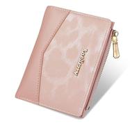 Lapensa Small wallet for Women RFID Blocking Bifold Zipper Pocket Credit Card Holder with ID Window-mini wallet for women and girls, Pink, Vintage
