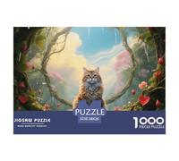 LaPerm, 1000-piece Jigsaw, Calming Yet Stimulating Indoor Activity, Perfect for Keepsakes Or Gallery Walls, Suitable for Ages 8+, Pet Cat, 38x26cm/1000pcs
