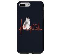 LaPerm Cat Heartbeat EKG Funny I Love My Cat Case for iPhone 7 Plus/8 Plus