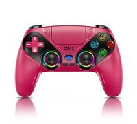 Lapezei RGB Wireless Controller for PS5, Kompatibel mit PS5 Slim/Pro/PC, Gamepad with Rückenpaddel, Touchpad, Dual-Vibration, 6-Achsen-Sensor, Turbo, Makro, Lautsprecher & 3,5mm Audio-Jack