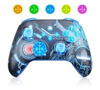 Lapezei RGB Wireless Controller für Xbox Series S/X, mit Xbox One/PC/Android/iOS, Bluetooth Gamepad mit Back Buttons, Marco, Turbo, Dual Vibration, 6-Axis Sensor, 3.5mm Audio Jack