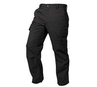 LAPG Men's Core Cargo Tactical Pants, Stretch Waistband, Lightweight & Durable Ripstop CCW Cargo Pants for Men, Black-regular Fit, 32W x 36L