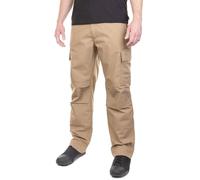 LAPG Men's Core Cargo Tactical Pants, Stretch Waistband, Lightweight & Durable Ripstop CCW Cargo Pants for Men, Coyote Brown-regular Fit, 42W x 36L
