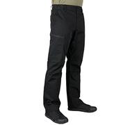 LAPG Men's Core Stealth Cargo Pant, Lightweight Elastic Waistband EDC Pants, Durable Ripstop Cargo Pants for Men, Black, 44W x 34L