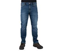 LAPG Men's Terrain Flex Slim Fit Tactical Jeans - Durable Stretch Denim, EDC Waistband, Vintage Wash, Multi-Pocket Design, Slim Fit/Vintage, 42W x 30L