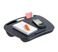 LapGear MyDesk Lap Desk with Device Ledge and Phone Holder - Black - Fits up to 15.6 Inch Laptops - Style No. 44448
