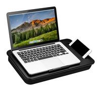 LAPGEAR Sidekick Lap Desk with Device Ledge and Phone Holder - Black - Fits up to 15.6 Inch Laptops - Style No. 44218