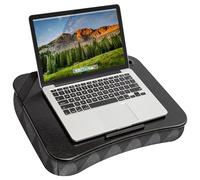 LAPGEAR XL Designer Lap Desk with Phone Holder and Device Ledge - Gray Argyle - Fits up to 17.3 Inch Laptops - Style No. 45538