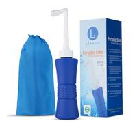 laphang Portable Bidet 500ml Blue Peri Bottle with Waterproof Pouch and Cap - PP + TPR, Leak Proof & Scratch Resistant -Perineal bottle for Postpartum Hemorrhoids Healing, Maternity Kit Essentials