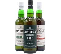 Laphroaig - Lore, Quarter Cask & 10 Sherry Oak Bundle 3 x 70cl Whisky 70cl x 3 48% ABV