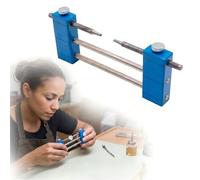 Lapidary Dop Transfer Block For Gem Faceting Machine, Precision Zero-Play Alignment Jig Tool, Premium Heavy Stainless Alloy Jewelry Device For Hobbyist To Pro