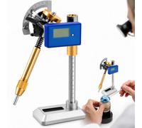 Lapidary Faceting Manipulator, Digital Angle Stone Polishing Head | Sturdy Copper Build, Choice of 96 80 72 64 Or 32 Gear Variants, Micro-Height Setup
