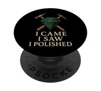 Lapidary Gemstone Cutting Rockhound Artisan Jewelry Maker PopSockets Adhesive PopGrip