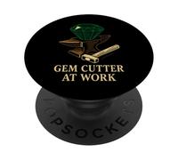 Lapidary Gemstone Cutting Rockhound Artisan Jewelry Maker PopSockets Adhesive PopGrip