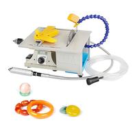 Lapidary Grinder Polisher with Flexible Shaft - 850W Mini Table Saw for DIY Artists, Ideal for Agate, Metal, and Wood Polishing