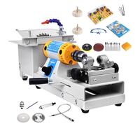 Lapidary Saw for Cutting Rocks, Mini Table DIY Jewelry Grinder Tool 800-10000r/Min, Flexible Shaft Gem Polishing Grinding Machine for Jewelry Making