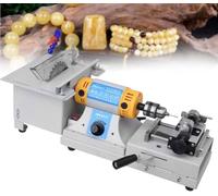 Lapidary Saw for Gemstone Polishing, 750W Power with Flexible Shaft, Adjustable Angle for Cutting, Grinding, Drilling