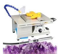 Lapidary Table Saw with Adjustable Speed for Grinding, Cutting, and Drilling in Jewelry Workshops