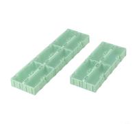 Lapiglo 10 Pack for Mini Storage Boxes 75x31.5x21.5mm for SMD Electronic Components Screws Washers Plastic Organizer