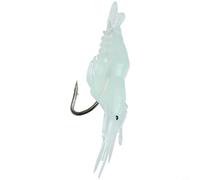 Lapiglo 10 Pack for Soft Silicone Shrimp Lures with Hooks, 3cm 1.55g Realistic Fishing Bait Casting Jigging Trolling in Freshwater and Saltwater(B)