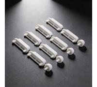 Lapiglo 12 Pieces Toilet Lid Buffer Pads, Non-Slip White Stoppers Stable and Quiet Bathroom Experience(One set of 12)