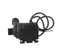 Lapiglo 12V/24V DC Water Pump, 800L/H High Pressure Diaphragm Self-Priming Pump, Low Noise Submersible Garden Pond Fish for Tank Irrigation, Black(DC 24V)