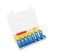 Lapiglo 16-Piece Fuel Line Quick Disconnect Tool Set, 7 Sizes AC Heater Radiator Line Release Kit with Valve Core Remover