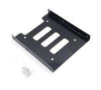 Lapiglo 2.5 to 3.5 Inch Hard Drive Mounting Bracket, Metal SSD HDD Adapter for SATA I II III, Black Steel Holder with Screw Fixation PC Desktop Server