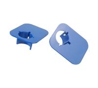 Lapiglo 2 Pack Pool Hose Holders 26-38mm Hoses, ABS Pipe Support Bracket to Prevent Sagging, for INTEX and Similar Pools, Grey Blue