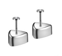 Lapiglo 2pcs 304 Stainless Steel Triangle Rice Ball Moulds, Portable Sushi Maker Press for Onigiri, Dishwasher Safe Kitchen Gadget for Home Office Camping