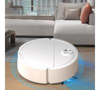 Lapiglo 3-in-1 Robot for Vacuum Cleaner, Automatic Wireless Sweeping and Mopping Machine, thin Navigation Home Cleaning, White